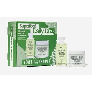 Youth To The People Superfood Daily Duo Cleanser + Moisture Cream Set NEW
